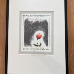 Framed Flower Print