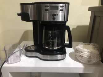 Hamilton Beach 2 way brewer coffee machine