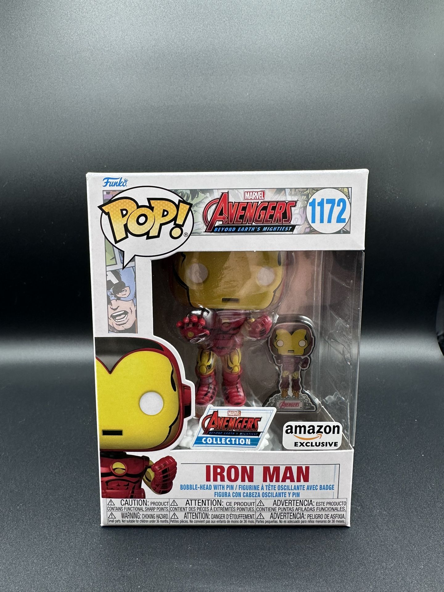 Funko Pop Marvel Avengers Iron Man #1172 W/ Protective Case