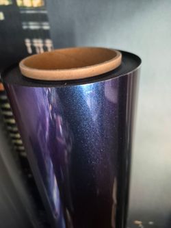 Diamond blue to purple vinyl wrap roll