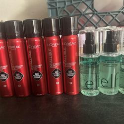 Setting  spray  L’Oréal and elf