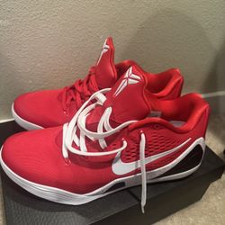 Size 12.5 University Red Kobe 9 