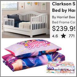 Toddler bed with Mattress 