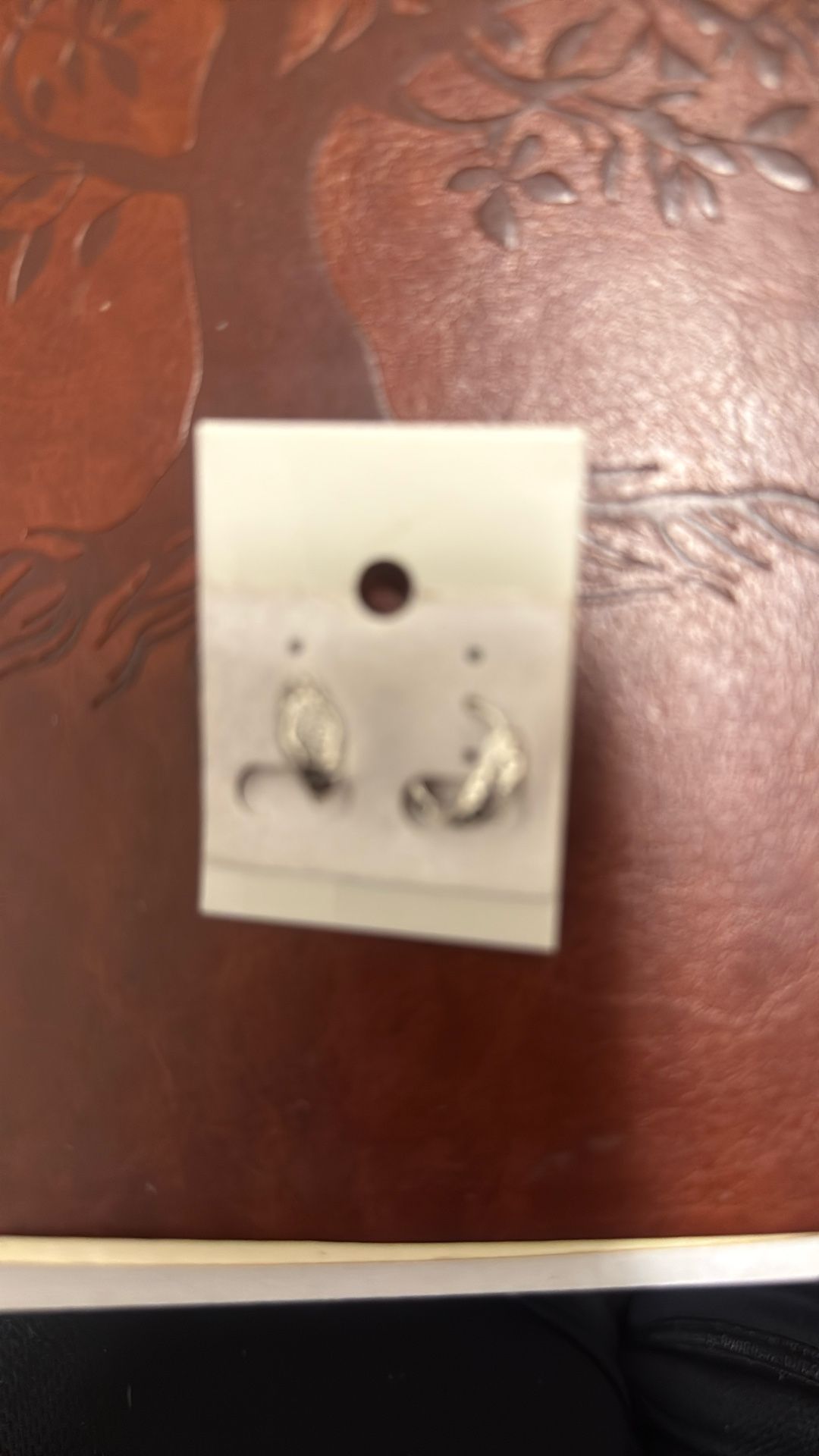 Sterling Silver Huggies With Moissenite Chips