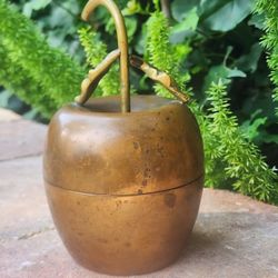Brass Apple Container 