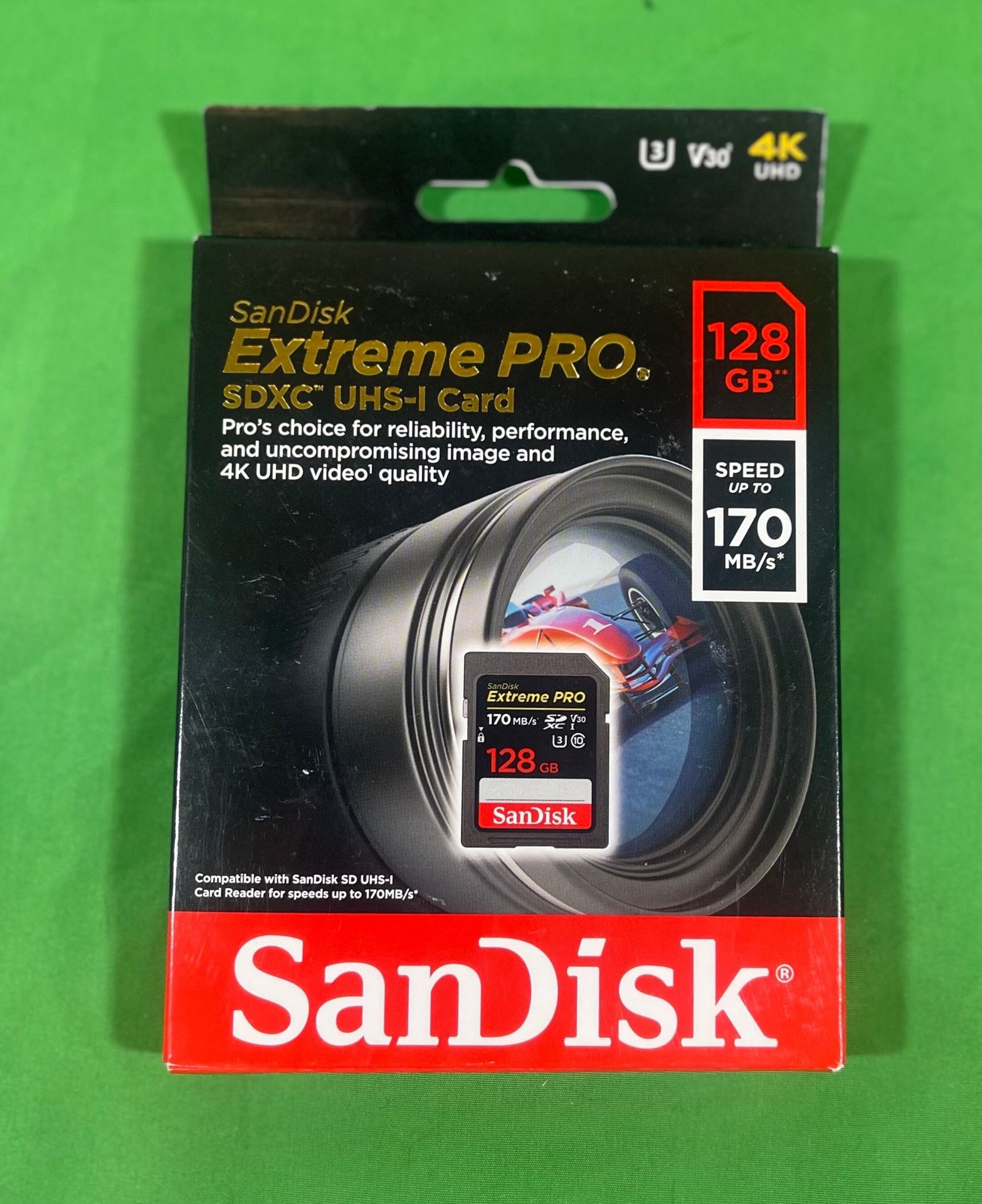 SanDisk Extreme PRO 128GB UHS-I U3 SDXC 170MB/s 4K Memory Card SDSDXXY-128G