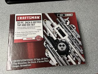 Craftsman 50-PC Inch & Metric Tap And Die Set