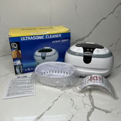 Ultrasonic Cleaner, Stainless Steel Cleaner for Jewelry, Retainer, Sterling Silver, Ultrasonic Jewel