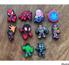 Spidey & friends, croc charms bundle