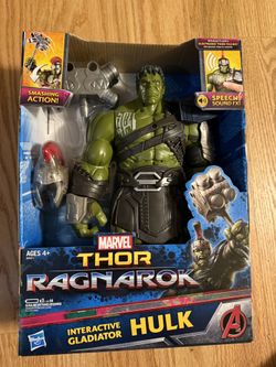 Marvel Thor Ragnarok Oversized Talking Battery Operated Hulk Figure