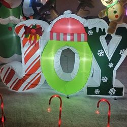 Joy Christmas Inflatable 
