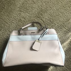 Guess White And Peach Purse