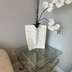 Glass Side Table 