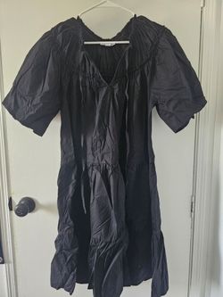100% cotton black dress size 4