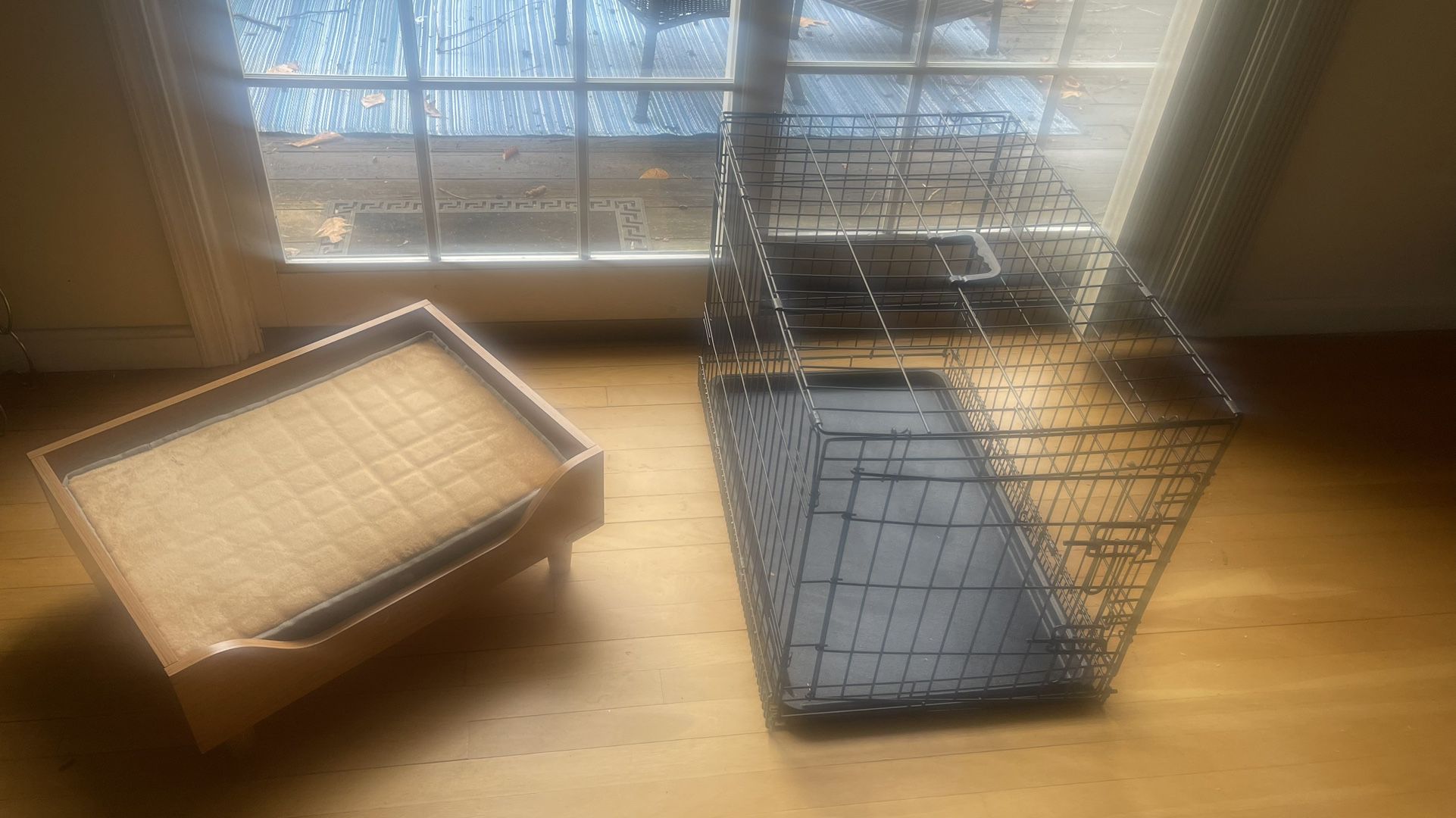 Dog bed and dog crate