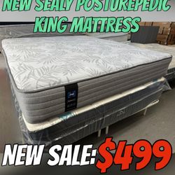 NEW SEALY POSTUREPEDIC KING MATTRESS 