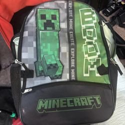 Like New Minecraft Book bag And Lunch Box 