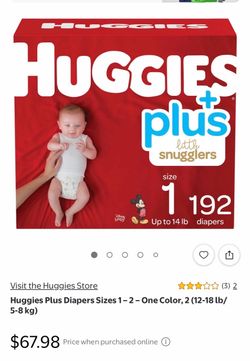 Huggies size 1 192 count