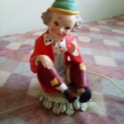 Antique Light Up Clown.
