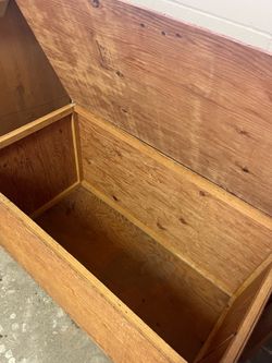 Unfinished wooden box- very sturdy