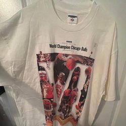 1998 World Champion Chicago Bulls 6 Ring T Shirt 