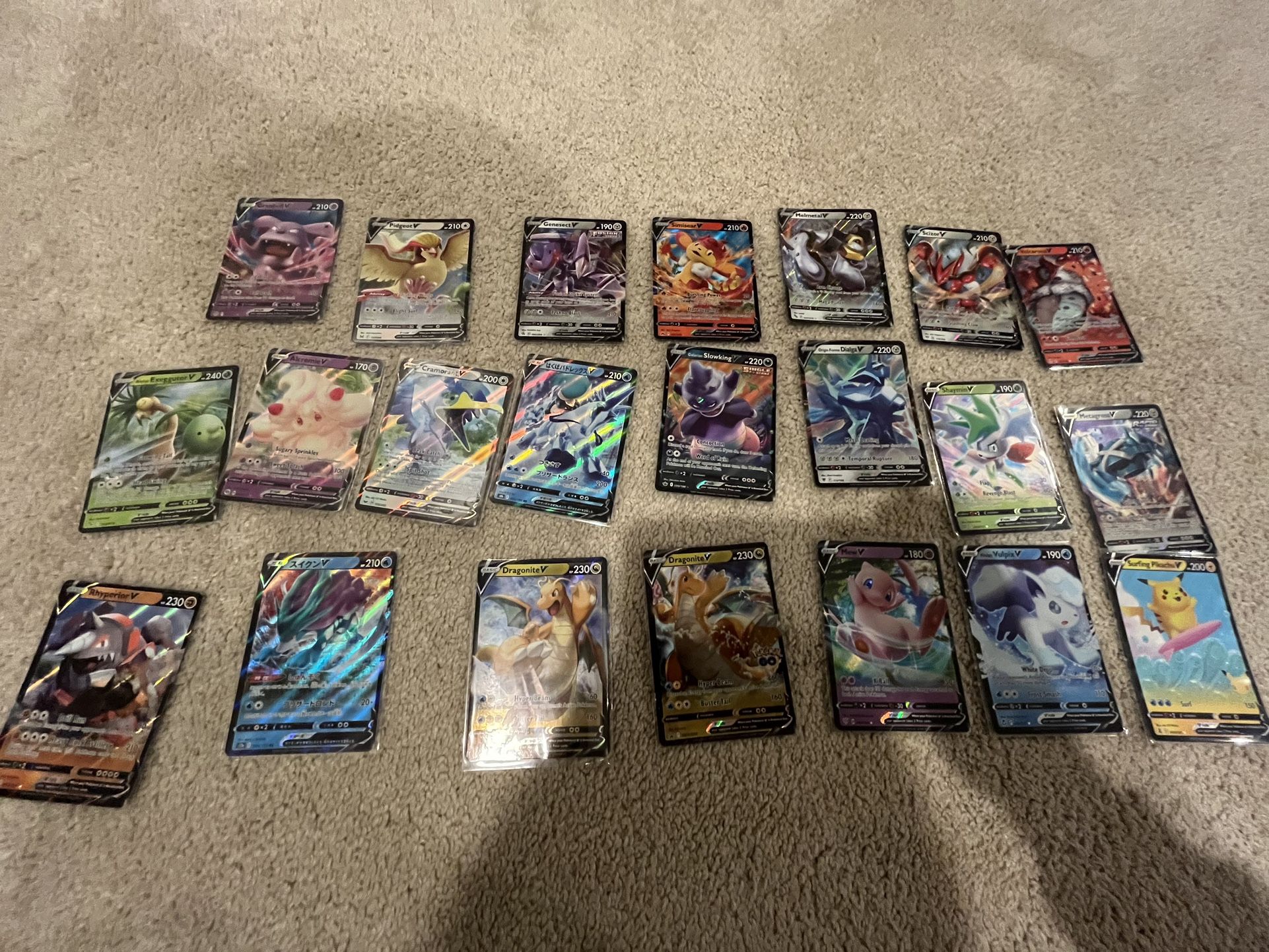 22 Pokemon V Cards