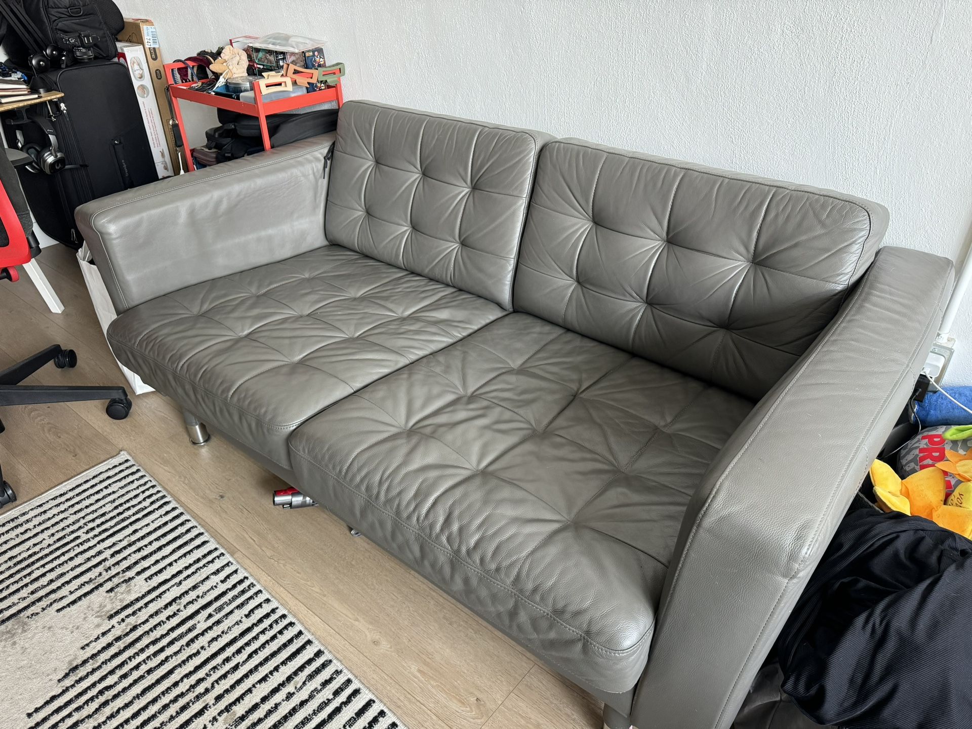 IKEA Leather Sofa
