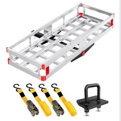 Aluminum hitch cargo 60inch by 22 inch by 7 inch