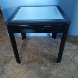 End table With Reversible Glass