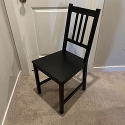 Ikea Black Wood Stefan Chair