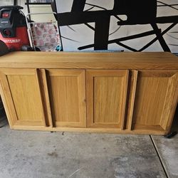 RH Solid Oak TV Stand Like New