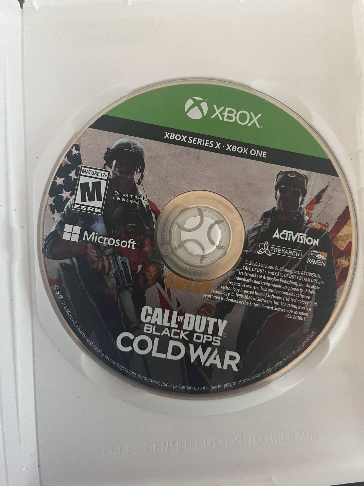 Call Of Duty Cold War Disc 