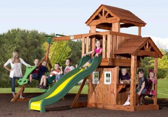 New Backyard Discovery Tanglewood All Cedar Swing Set