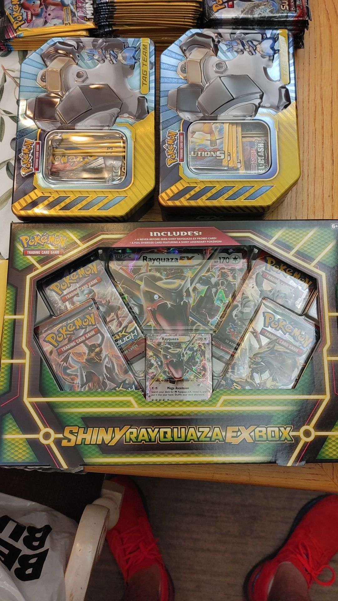 Pokemon shiny rayquaza ex box