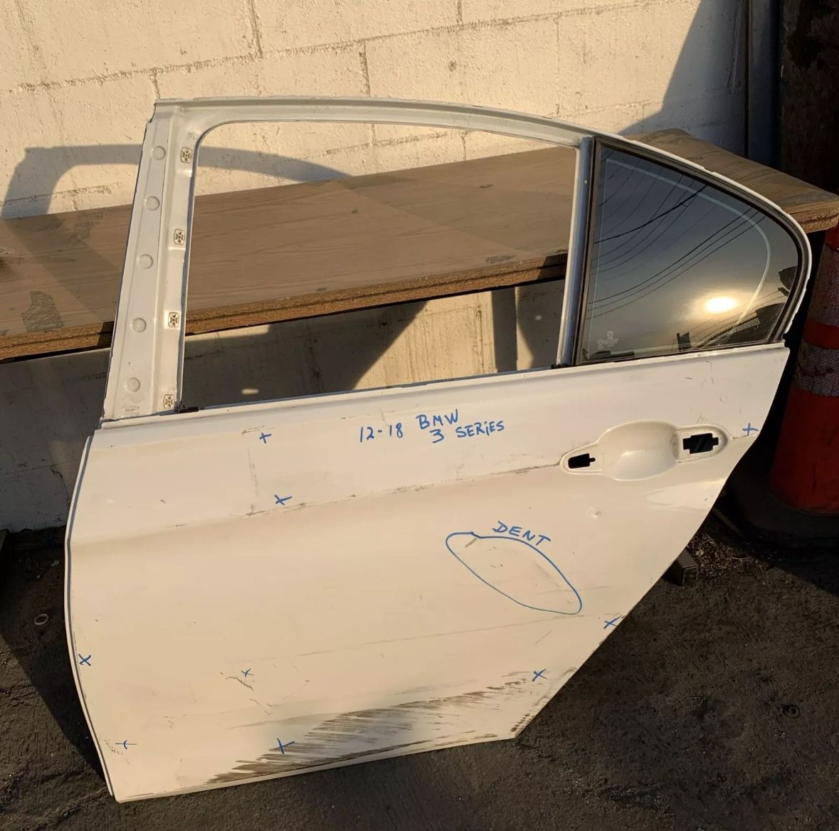 2012- 2018 BMW 3 SERIES LEFT REAR DOOR OEM USED #2653