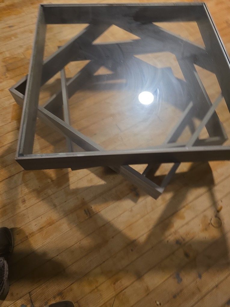 Stackable Living Room Glass Table