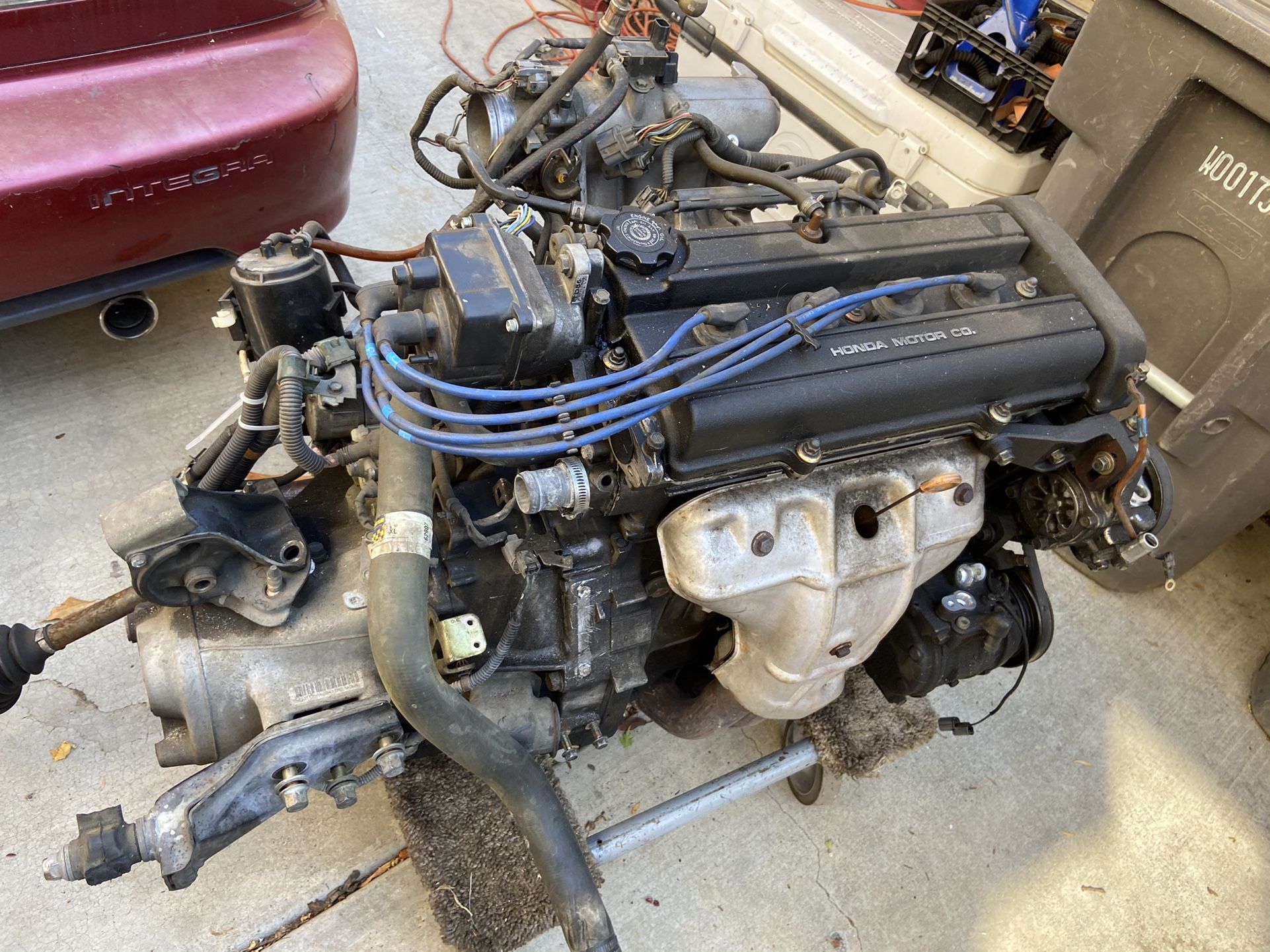 B18b1 Ls Engine And Transmission Complete Swap Integra B Series Eg/dc