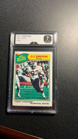 O.J. Simpson 1977 Rushing YardagtGraded Card