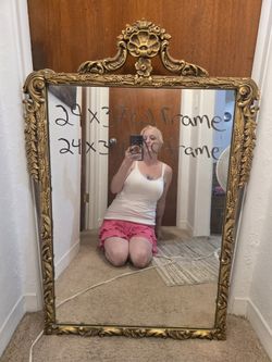 Mirror 29x 37 Old Vintage