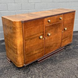 Vintage Antique Art Deco Sideboard Cabinet Credenza Buffet