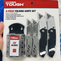 Set with 4 blades and 25 blades