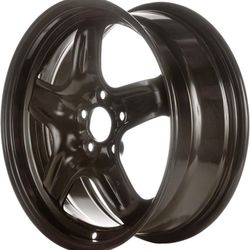 STL62427U45 Black Wheel With Painted And Meets All Federal Motor Safety Standards (16 X 6.5 Inches /5 X 114 Mm, 0 Mm Offset)