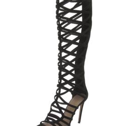 Tamera Mellon Suede Gladiator Heels 8.5