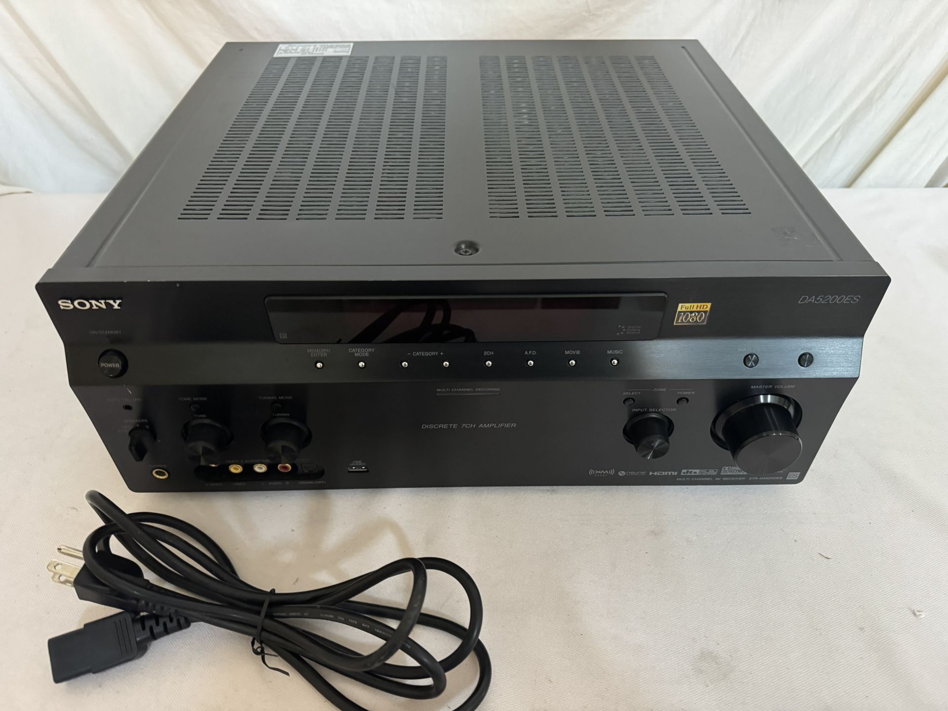 Sony DA5200ES Discrete 7CH Amplifier Multi Channel AV Receiver