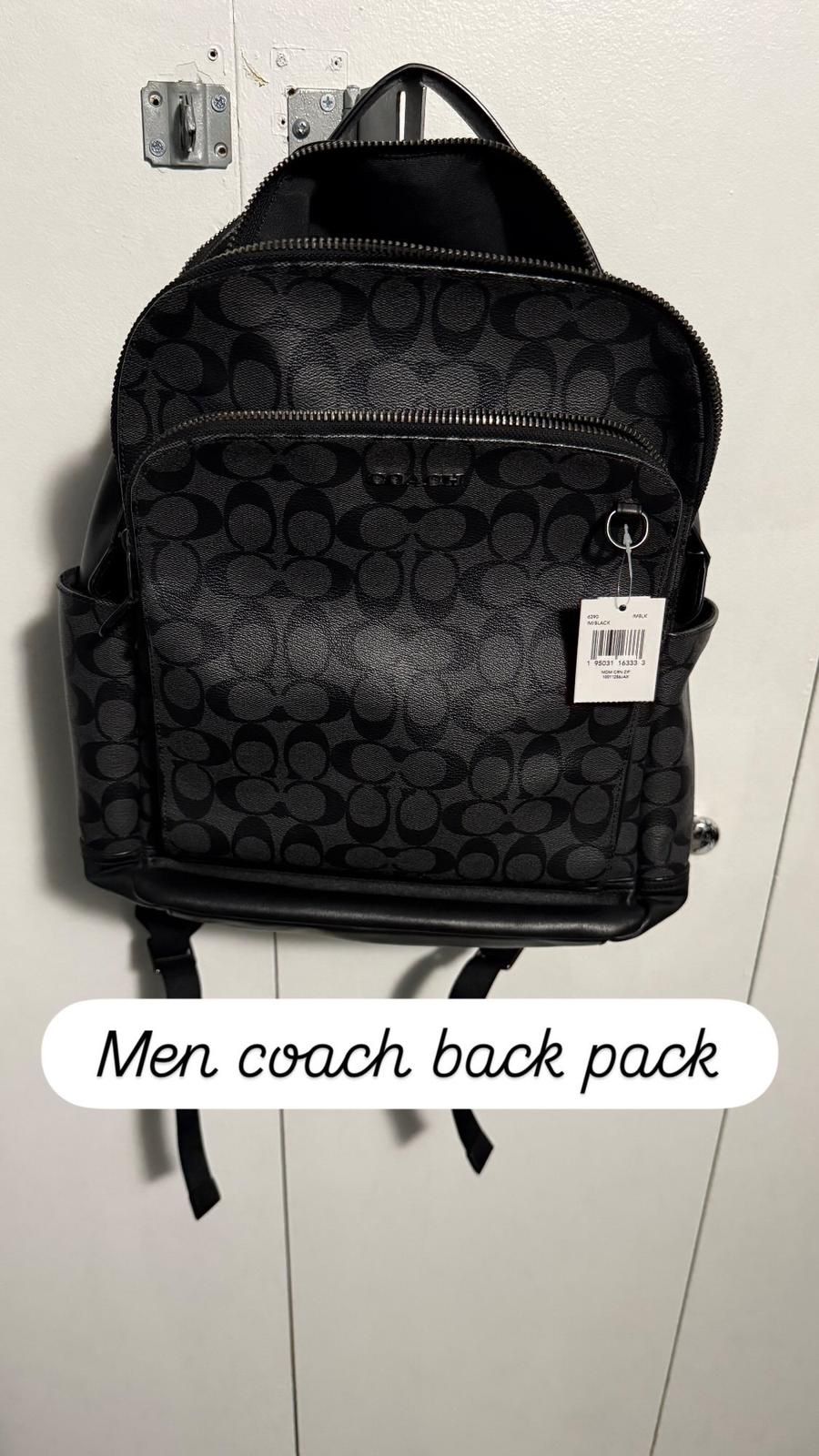 Coach signature  back pack 