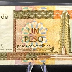 Un Peso Convertible-1994-banco Nacional De Cuba-circulado