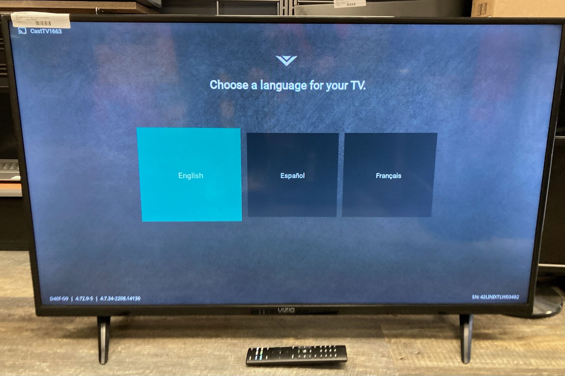 VIZIO D40F-09 40” Class 1080p Full-Array LED HD Smart TV With REMOTE
