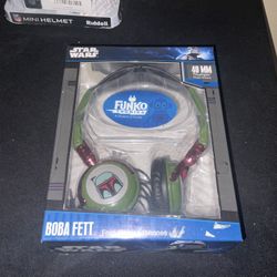 Star Wars Funko Boba Fett Fold-Up Folding Headphone 2010 New In Box Collectors Item 