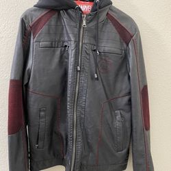 Avengers Leather Hoodie