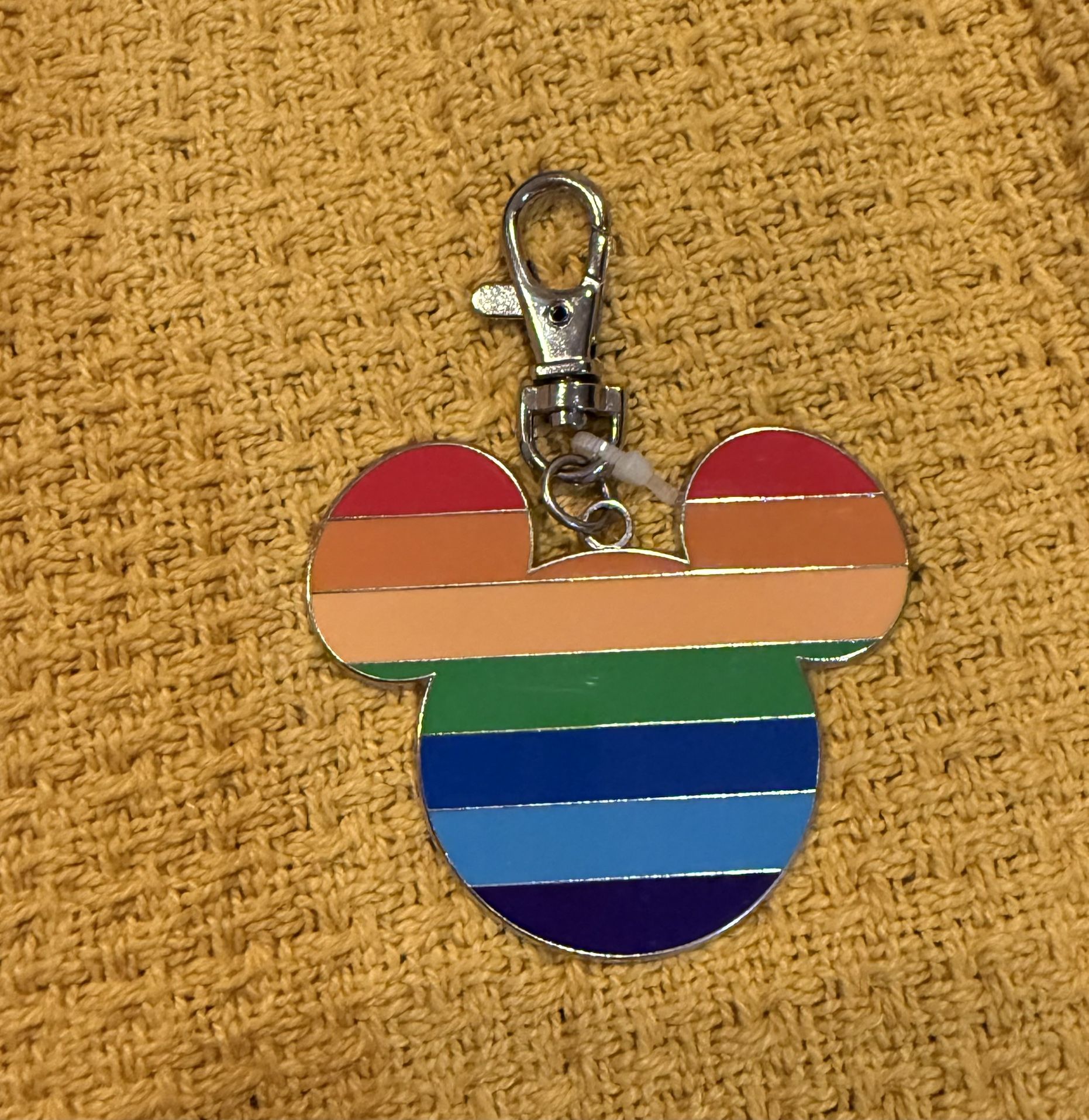 Disney Pin Trading 2013 Rainbow Pride Mickey Rainbow Icon Pin Lanyard Metal
